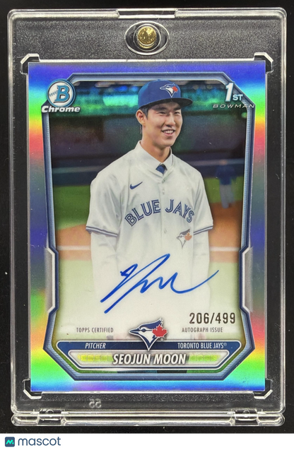 2026 Bowman Seojun Moon #CPA-MS Chrome Auto Refractor 206/499 1st Prospect