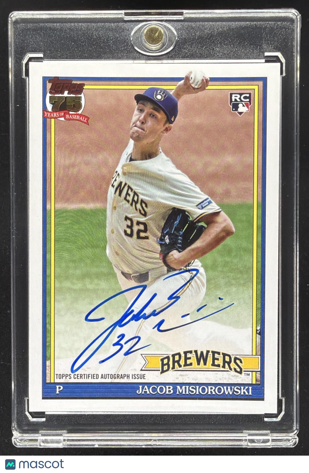 2026 Topps Series 1 Jacob Misiorowski #91A-MIS 1991 Auto RC