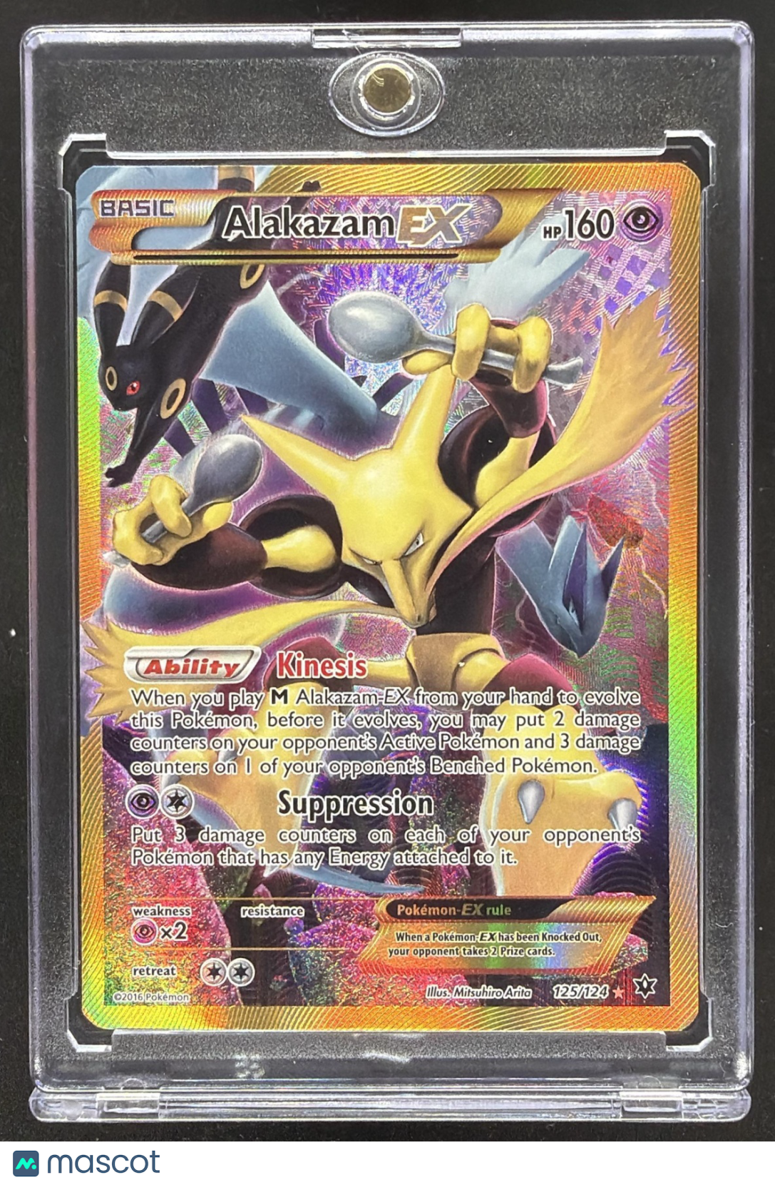 2016 Pokemon XY Fates Collide Alakazam #125/124