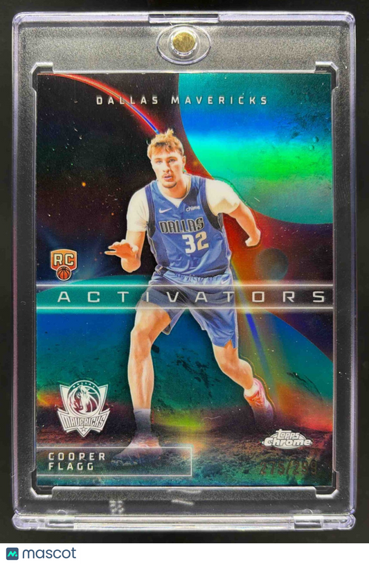 2025-26 Topps Chrome Cooper Flagg #AC-11 Activators Teal Refractor 275/299 RC