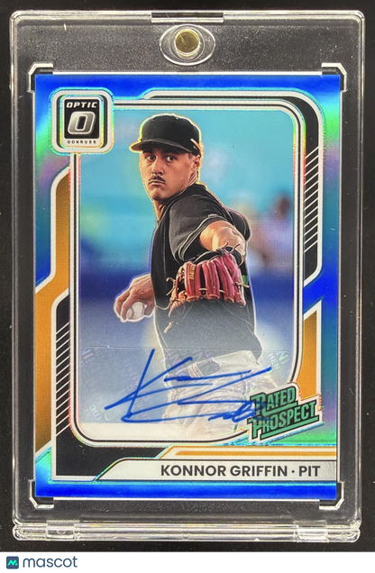 2026 Panini Donruss Konnor Griffin #101 Rated Prospects Optic Signatures Carolina Blue /49 Prospect Auto