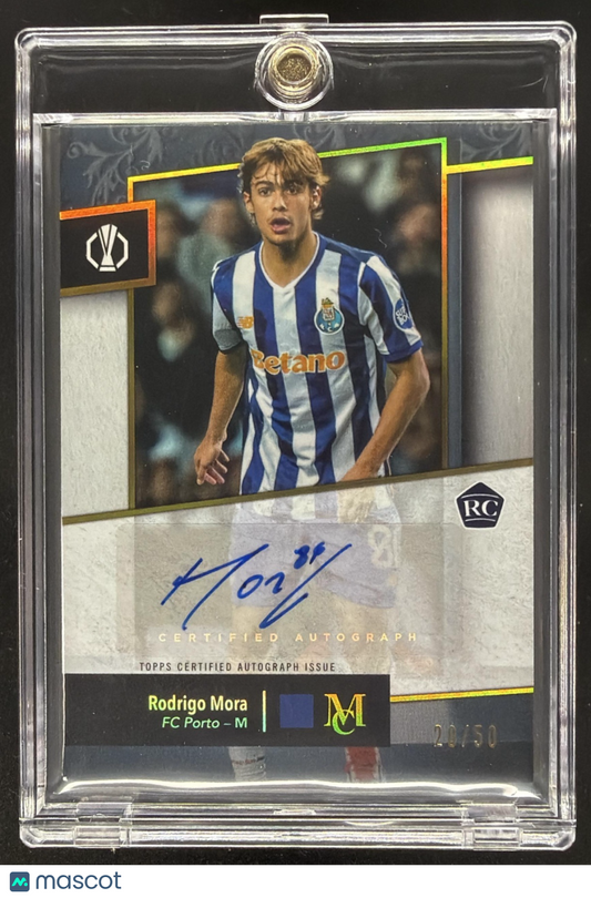 2024 Topps Museum Collection UEFA Club Rodrigo Mora #AA-RM2 Archival Auto Gold /50