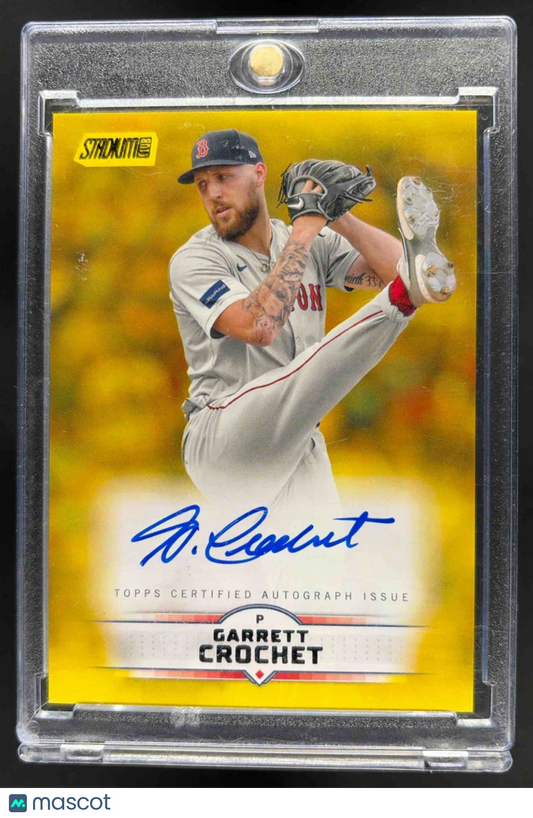 2025 Topps Stadium Club Garrett Crochet #SCBA-GCR Yellow Auto