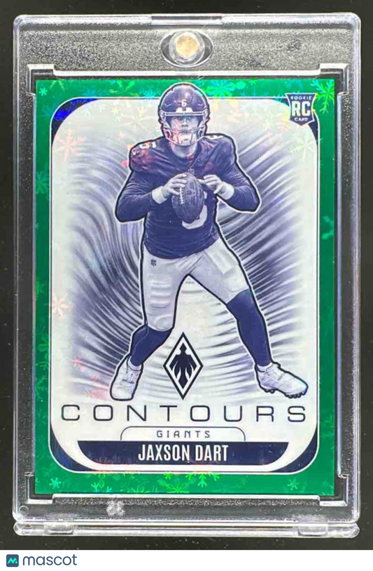 2025 Panini Phoenix Jaxson Dart #200 Green Seismic 28/75 RC