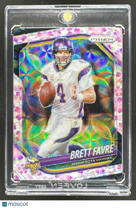 2025 Panini Prizm Brett Favre #160 Choice Cherry Blossom 3/15
