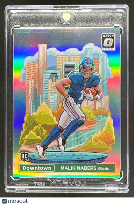2024 Panini Donruss Optic Malik Nabers #18 Downtown RC SSP