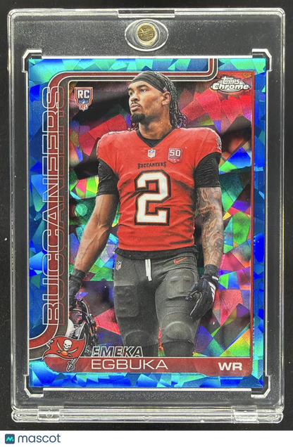 2025 Topps Chrome Sapphire Emeka Egbuka #312 Rookie Image Variation SP RC VAR