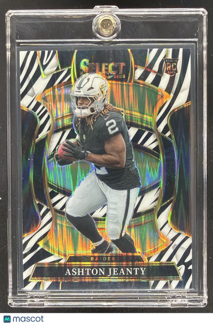 2025 Panini Select Ashton Jeanty #4 Zebra Rookies RC