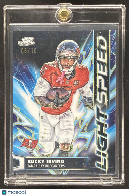 2025 Topps Cosmic Chrome Bucky Irving #LS-22 Light Speed Eclipse Refractor /10