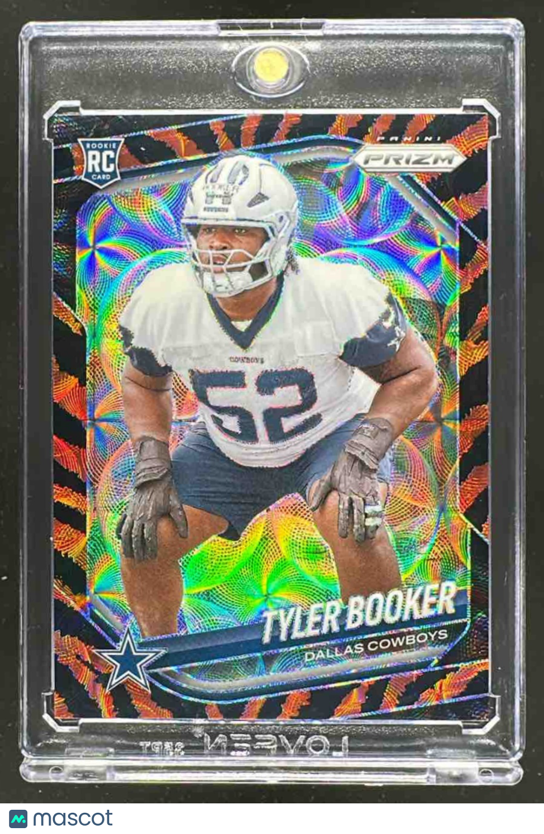 2025 Panini Prizm Tyler Booker #322 RC Tiger Stripe Cowboys