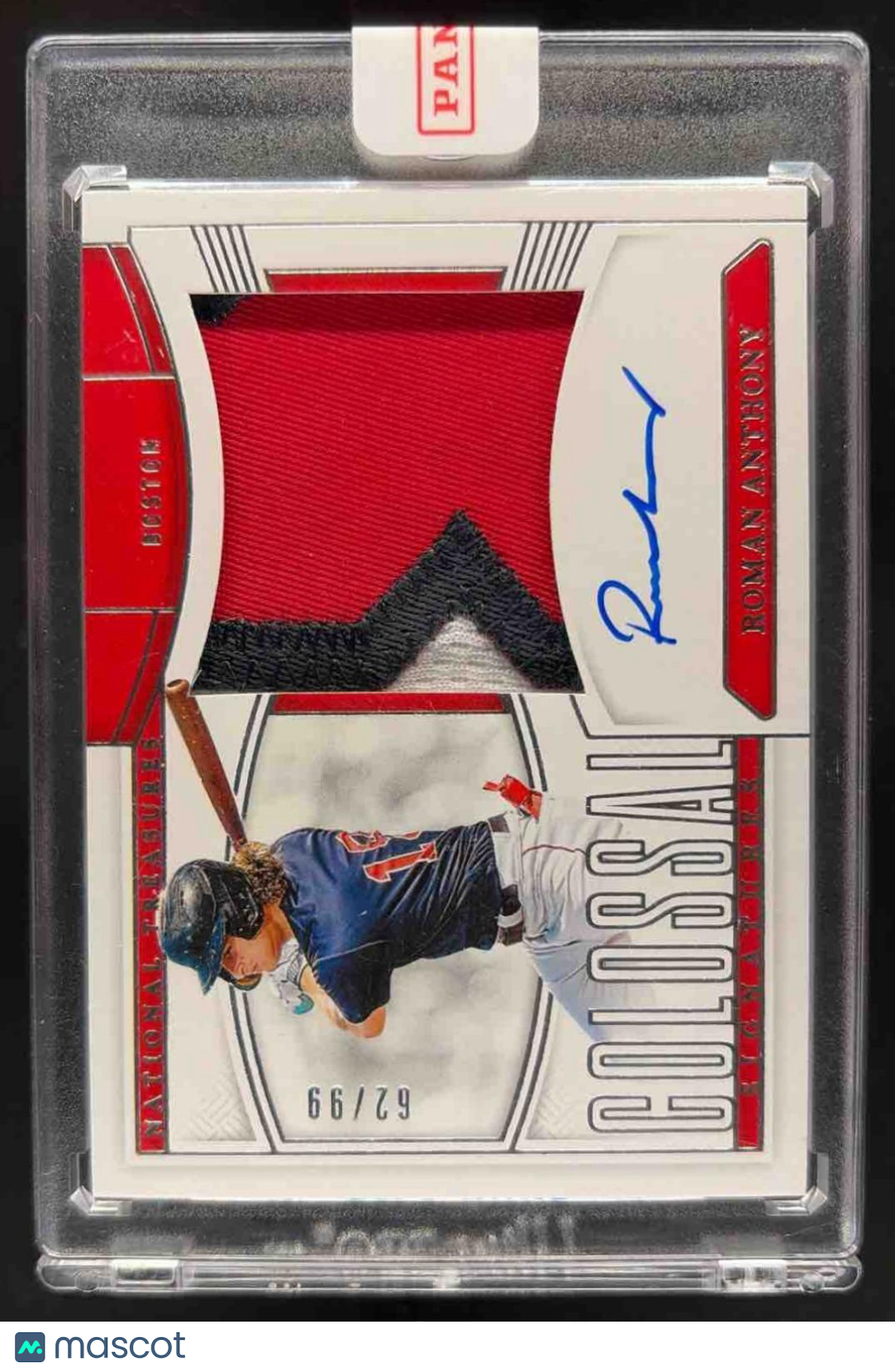 2025 Panini National Treasures Roman Anthony #24 Colossal Material Auto /99
