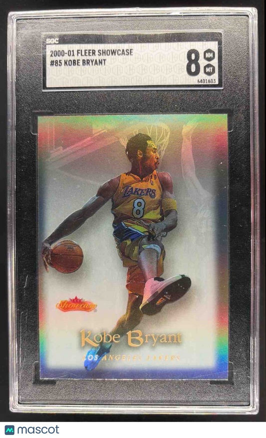 2001-02 Fleer Showcase Kobe Bryant #88 SGC 8