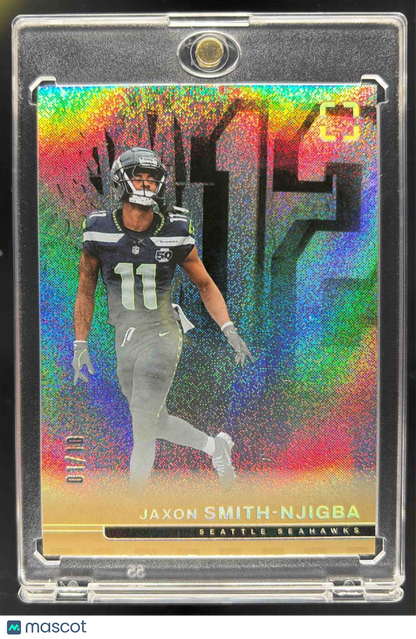 2025 Panini PhotoGenic Jaxon Smith-Njigba #50 Gold 1/10 Seahawks