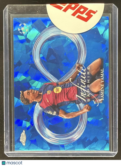2024-25 Topps Chrome Sapphire UEFA Club Competitions Lamine Yamal #IS-6 Infinite