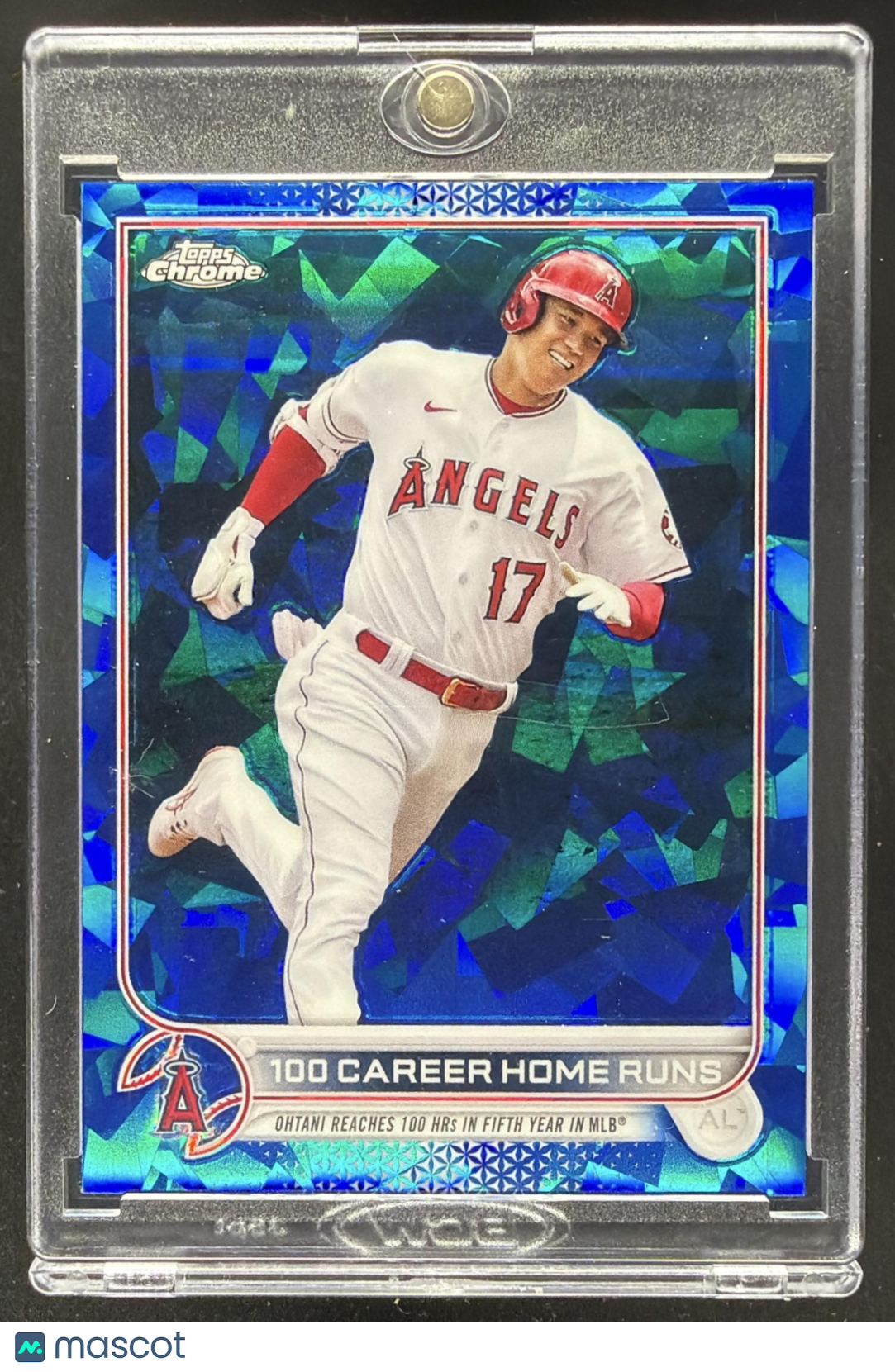 2022 Topps Chrome Update Sapphire Shohei Ohtani 100 HR