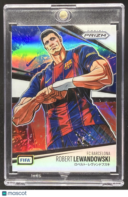 2025 Panini Prizm FIFA Robert Lewandowski #3 Manga SP Case Hit