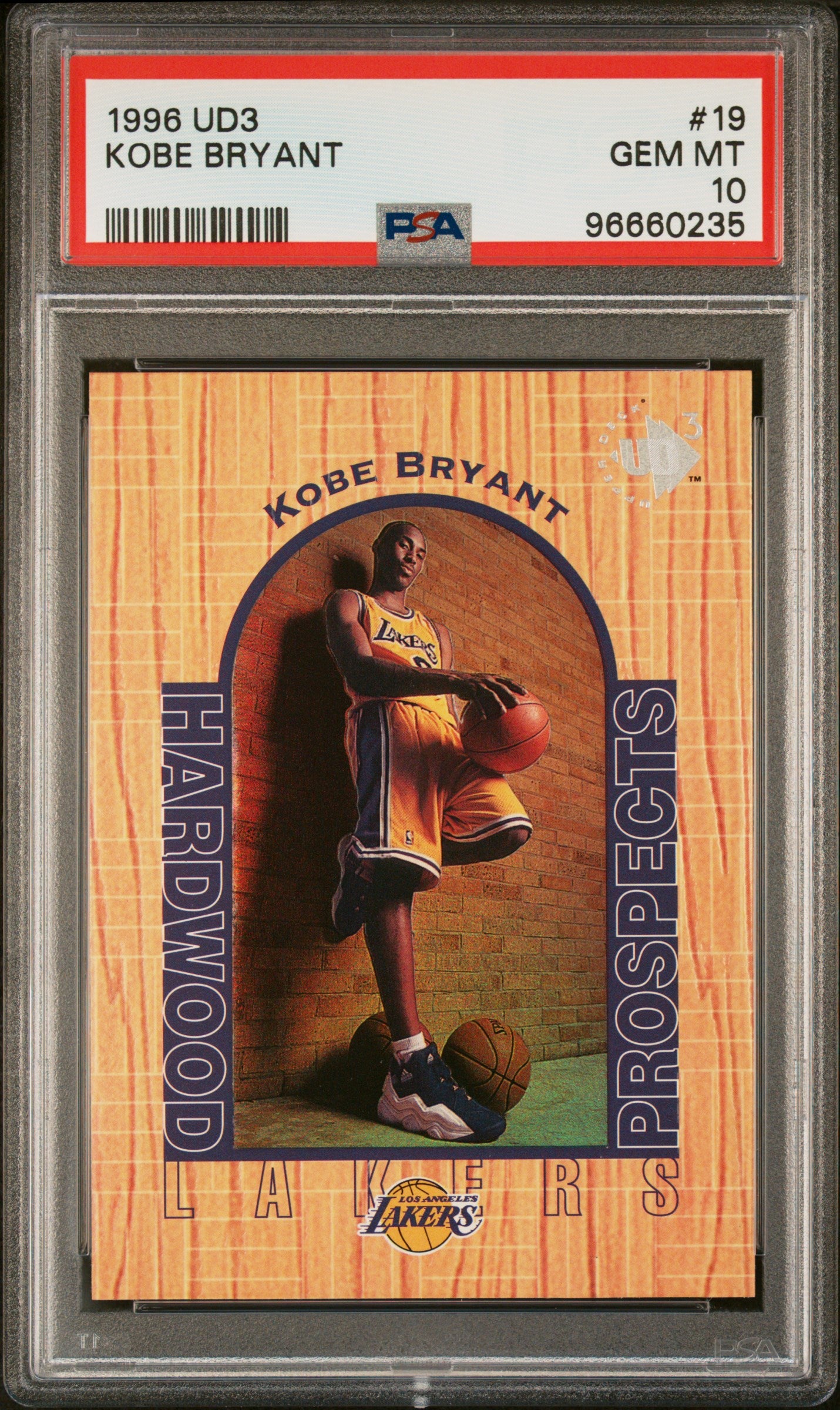 1996 Ud3 Kobe Bryant #19 PSA