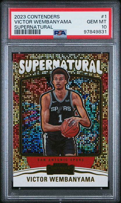 2023 Contenders Victor Wembanyama Supernatural PSA 10 RC
