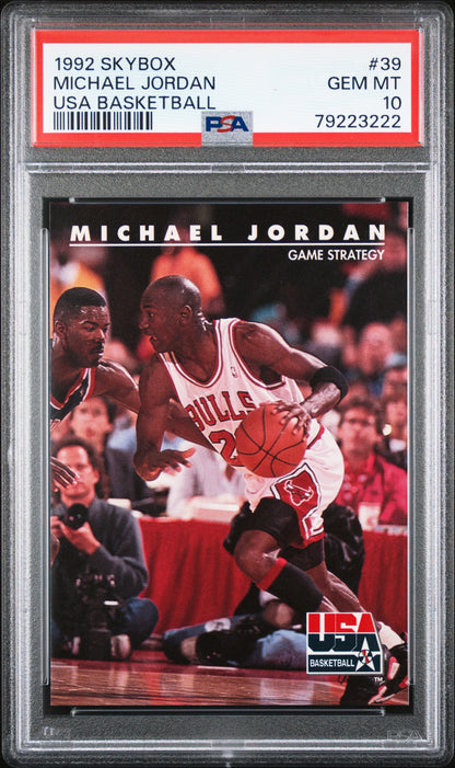 1992 Skybox Michael Jordan USA Basketball PSA 10 #39