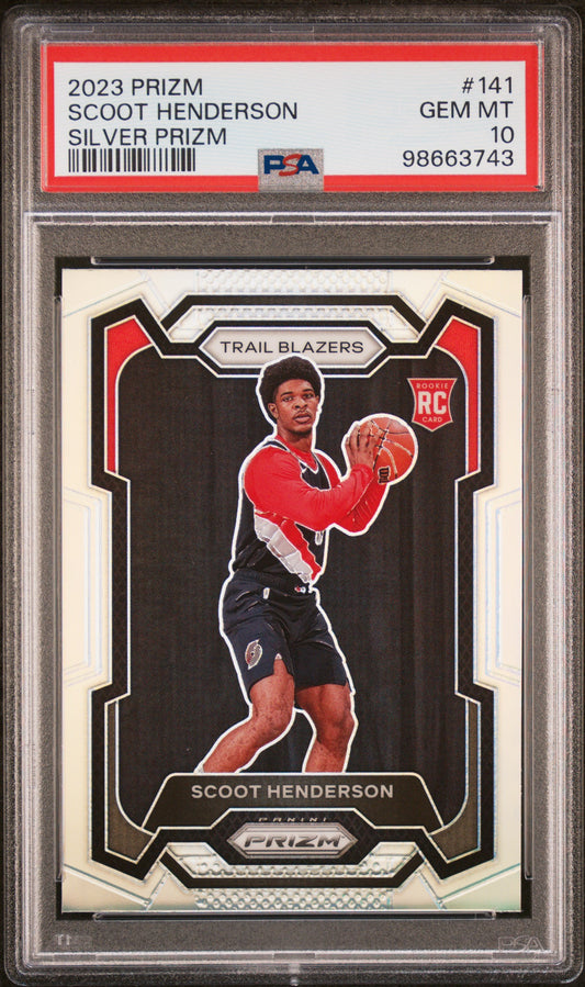 2023 Prizm Scoot Henderson Silver PSA 10 RC