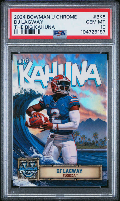 2024 Bowman University Chrome The Big Kahuna DJ Lagway #BK5 PSA 10